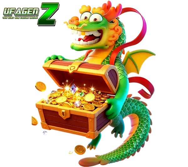 ไอคอน UFAGENZ สล็อตมังกรเขียวพร้อมหีบทอง เกมแตกง่ายออนไลน์